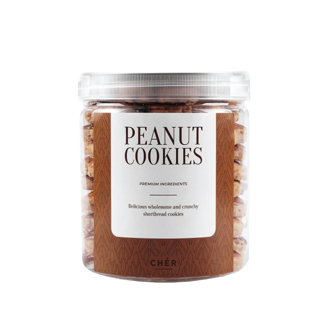 CHER CHOCOLATE - Peanut Cookies | Kue Kering Kacang Toples | Halal | 330g